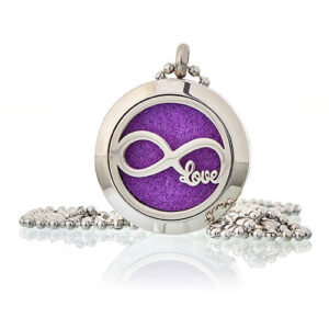 Colar difusor de aromaterapia – Amor infinito – 25mm
