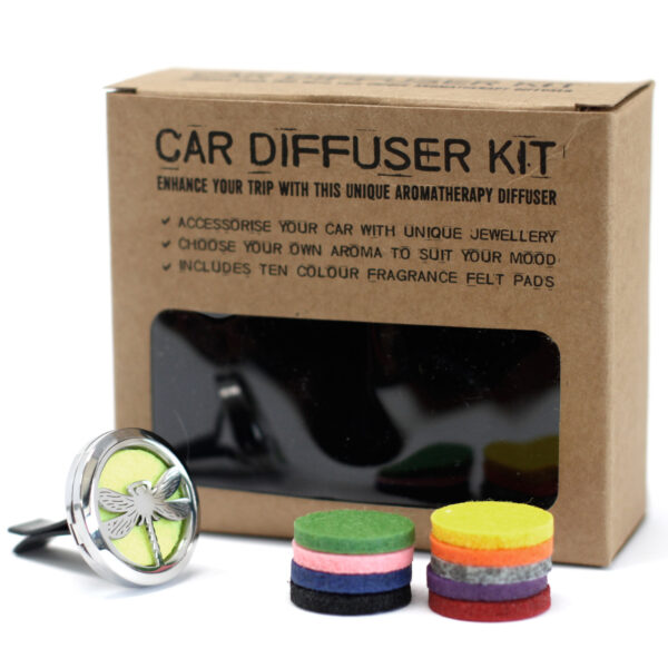 Kit difusor de aromaterapia para carro – Libélula – 30mm