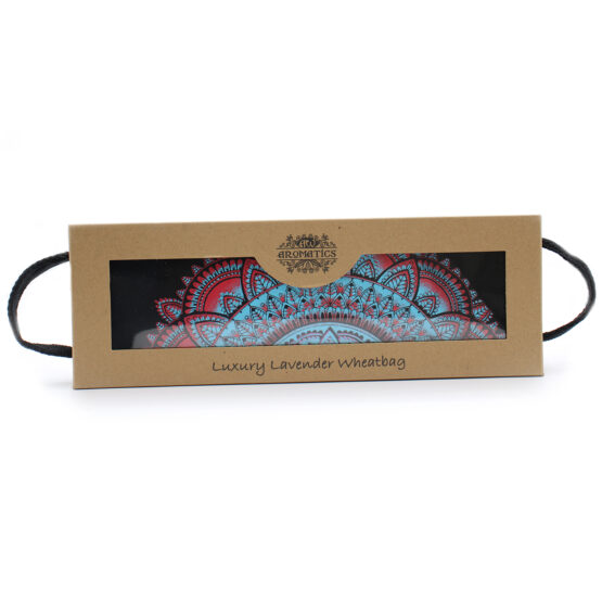 Saco de trigo lavanda de luxo em caixa de presente – Mandala